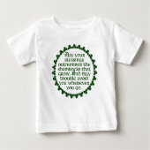 Mag Ihr Segen den Kleeblättern zahlenmäßig Baby T-shirt (Vorderseite)