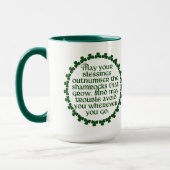 Mag Ihr Segen den Kleeblättern zahlenmäßig Tasse (Links)