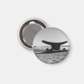 mag marines, schwarzes und weißes Thema Magnet (Vorderseite/Rückseite)