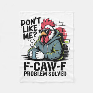 Mag mich nicht F-caw-f Problem gelöst - Lustige He Fleecedecke