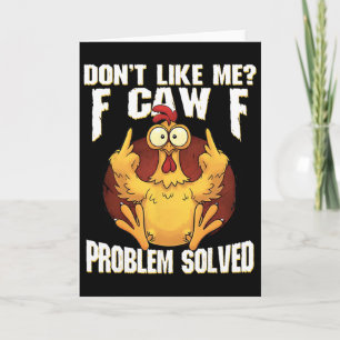 Mag mich nicht F gack F Problem gelöst Lustiges Hu Karte