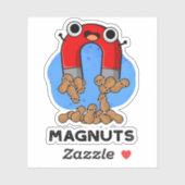 Mag-Nüsse Funny Magnet Pun Aufkleber (Blatt)