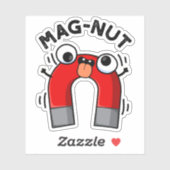 Mag-nut Funny Magnet Pun Aufkleber (Blatt)