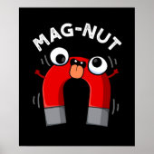 Mag-nut Funny Magnet Pun Dark BG Poster (Vorne)