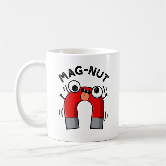 Mag-nut Funny Magnet Pun Kaffeetasse (Links)