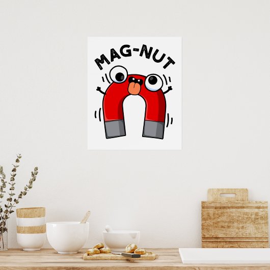 Mag-nut Funny Magnet Pun Poster (Küche)