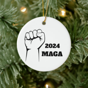 MAGA 2024 Dekor der Weihnachtsbaumschmuck Keramik Ornament