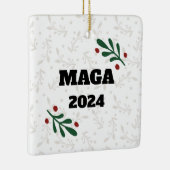 MAGA 2024 Dekor der Weihnachtsbaumschmuck Keramikornament (Rechts)