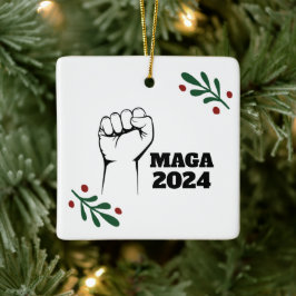MAGA 2024 Dekor der Weihnachtsbaumschmuck Keramikornament