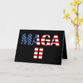 MAGA 2, amerikanische Flagge Karte (Gelbe Blume)