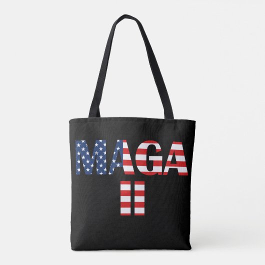 MAGA 2, amerikanische Flagge Tasche (Rückseite)