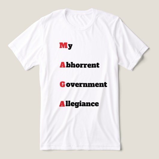 MAGA 3 T - Shirt Tri-Blend-Shirt (Design Vorderseite)