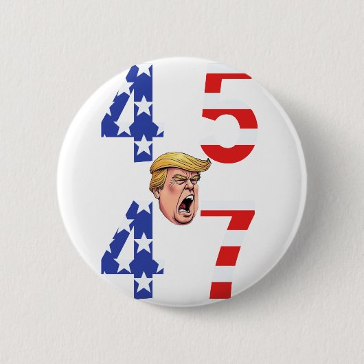 Maga 45-47 Button mit Donald Trump (Vorderseite)