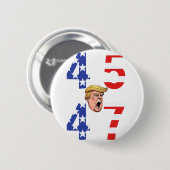 Maga 45-47 Button mit Donald Trump (Vorne & Hinten)