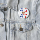 Maga 45-47 Button mit Donald Trump (Beispiel)