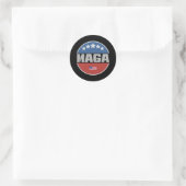 Maga America First MAGA Runder Aufkleber (Tasche)