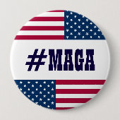 #MAGA-amerikanische Flagge Button (Vorderseite)