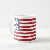 MAGA amerikanische Flagge Kaffeetasse (Vorderseite Links)