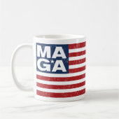 MAGA amerikanische Flagge Kaffeetasse (Links)