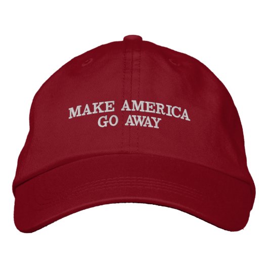 MAGA Anti-Trump-Protest Bestickte Baseballkappe (Vorderseite)