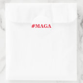#MAGA Aufkleber, Amerika wieder großartig machen. Runder Aufkleber (Tasche)