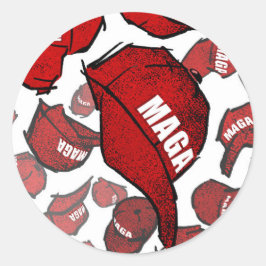 MAGA-Aufkleber Runder Aufkleber