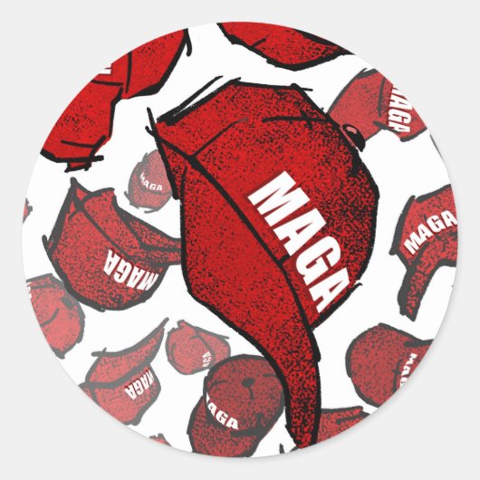 MAGA-Aufkleber Runder Aufkleber (Vorderseite)