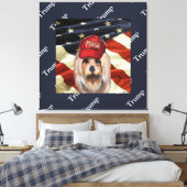 MAGA AUSTRALIAN TERRIER LEINWANDDRUCK (Insitu (Schlafzimmer))