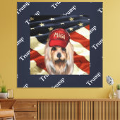 MAGA AUSTRALIAN TERRIER LEINWANDDRUCK (Insitu (Wohnzimmer))