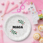 MAGA Christmas Round Trump Party Teller (Party)