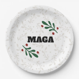 MAGA Christmas Round Trump Party Teller