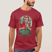 MAGA Christmas Trump Santa Snow Globe Unisex T-Shirt (Vorderseite)