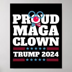 Maga Clown Trump 2024 USA New York Bronx Trump Vot Poster