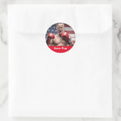 Maga Corn Pop Trump Runder Aufkleber (Tasche)