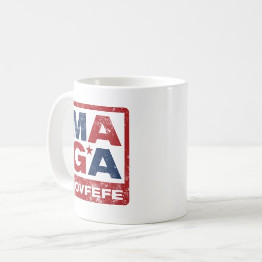 MAGA Covfefe Kaffeetasse (Vorderseite Links)