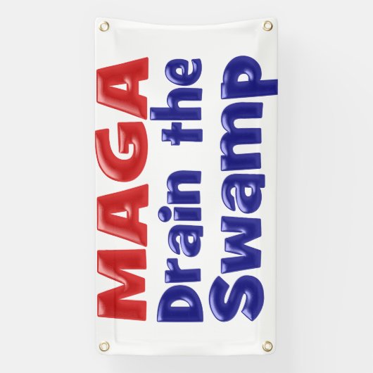 MAGA Drain Red Blue Samp Banner (Vertikal)