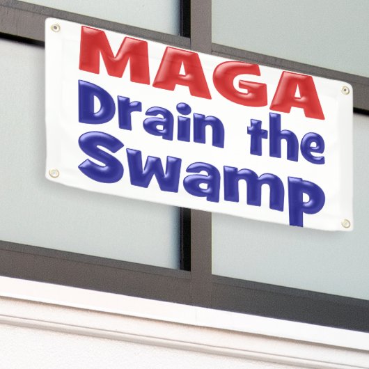 MAGA Drain Red Blue Samp Banner (Äußeres Gebäude)