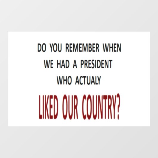 MAGA FENSTERAUFKLEBER (Blatt)