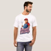 MAGA Fork & Pitchfork - Donald Trump-T-Shirt T-Shirt (Vorne ganz)