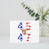 Maga Gear Donald Trump 45-47 Postkarte (Stehend Vorderseite)