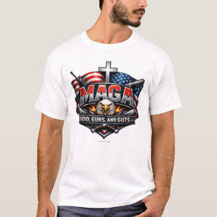 MAGA: Gott, Waffen und Eingeweide. T-Shirt