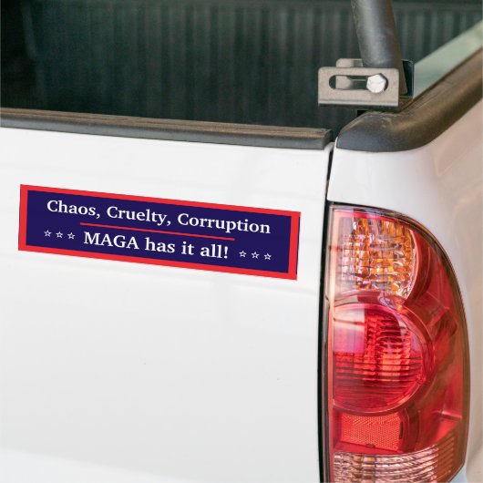 MAGA Has It All Bumper Sticker Autoaufkleber (Auf Lkw)