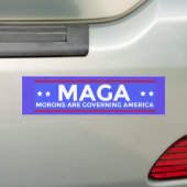 MAGA Idioten regeln Amerika politisches Conser Autoaufkleber (Auf Auto)