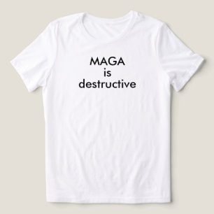 MAGA ist destruktiv Tri-Blend Shirt