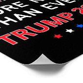 Maga jetzt als je Trump für Präsident 2024 Poster (Ecke)