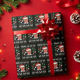 Maga La La La Funny Trump Ugly Weihnachten Geschenkpapier