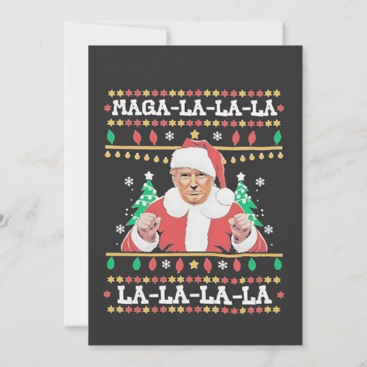 Maga La La Trump Weihnachtsfeierlichkeiten 47. Einladung (Vorderseite)