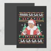 Maga La La Trump Weihnachtsfeierlichkeiten 47. Einladung (Vorne/Hinten)