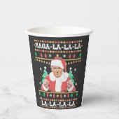 Maga La La Trump Weihnachtsfeierlichkeiten 47. Pappbecher (Vorderseite)
