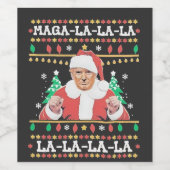 Maga La La Trump Weihnachtsfeierlichkeiten 47. Weinetikett (Einzelnes Label)